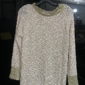 Sparkle gold sweater from fashion nova